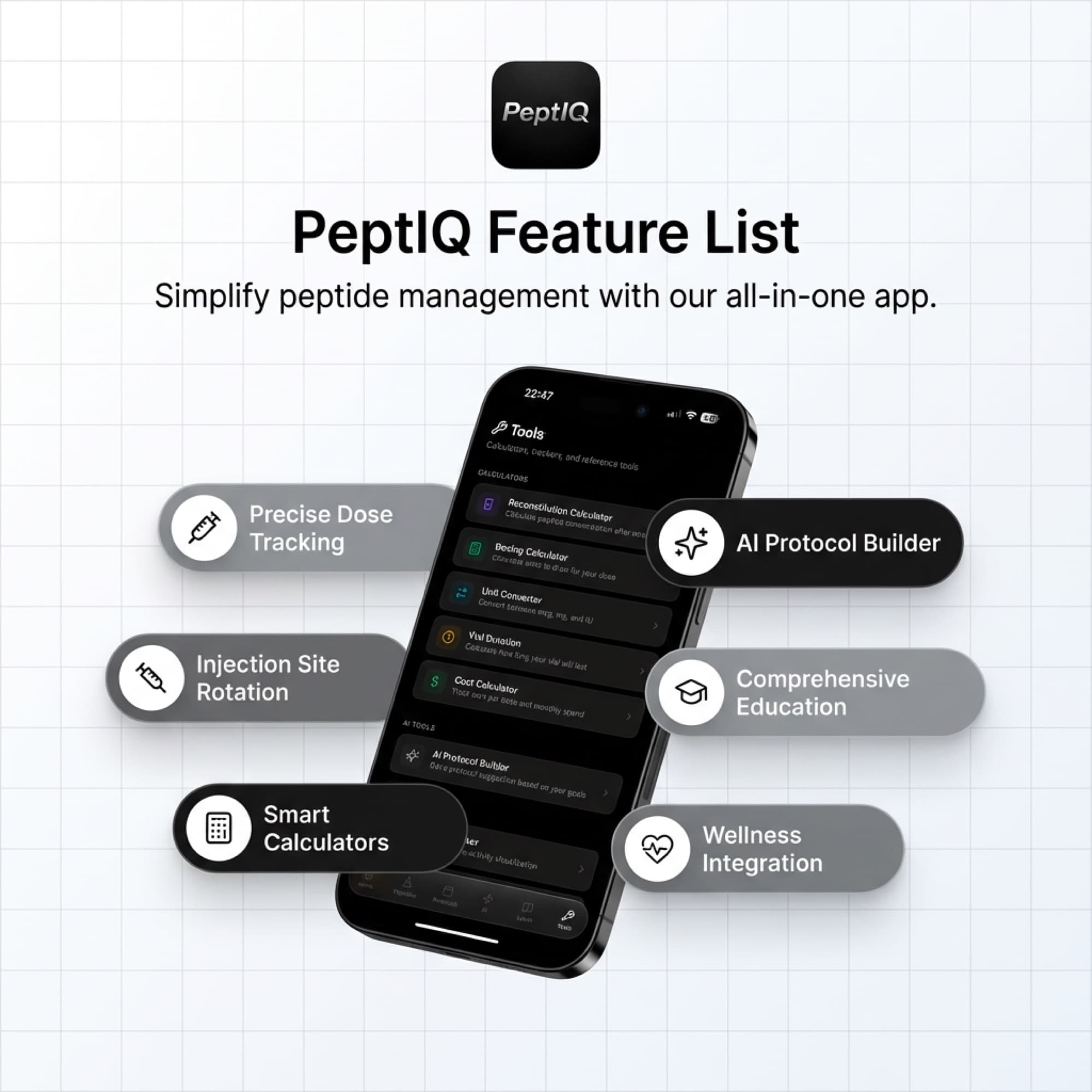 Peptide Prime FDA status tracker promotional artwork